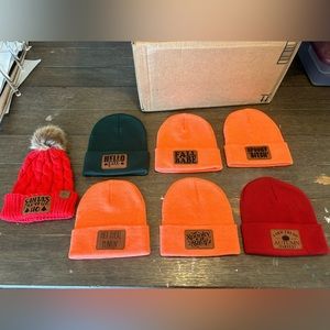 Each hat is made by me and brand new never worn!